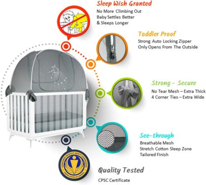 crib cover tent Twin Set x 2 Crib Tents – Baby Crib Tents